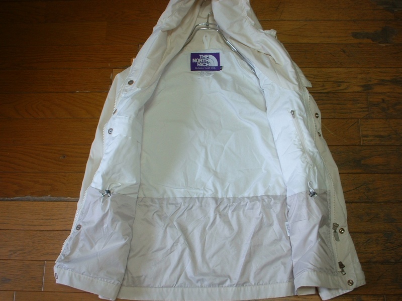 THE NORTH FACE PURPLE LABELベイヘッドクロスマウンテンパーカー美品Sホワイト正規ノースフェイスNP2255Nナナミカ白パープルレーベル_画像5