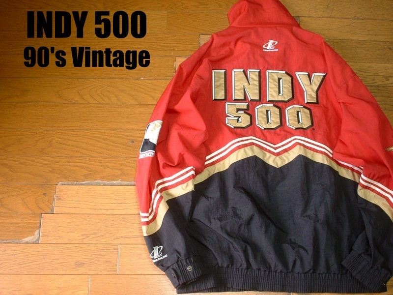 90sビンテージINDY 500ナイロンスタジャン美品XLインディアナポリス