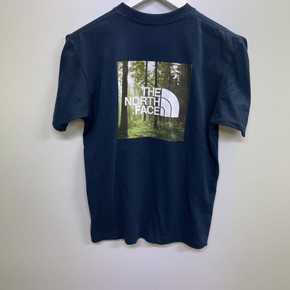 ◆美品◆THE NORTH FACE プリントTシャツ　NT31702A ネイビー系　サイズM