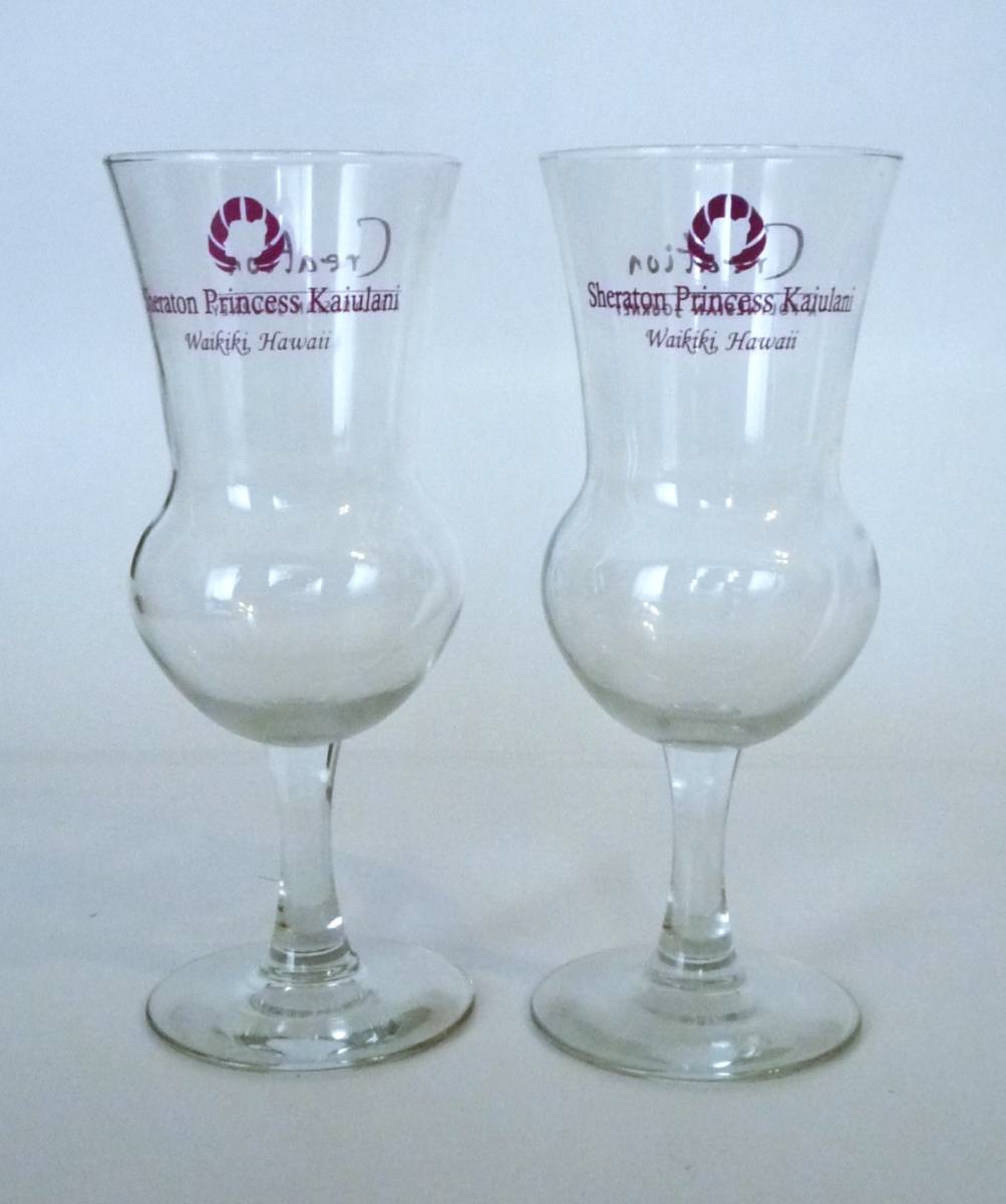 Grappa Glass グラッパグラス Sheraton Princess Kaiulani Waikiki Hawai の表示有 2個_画像3