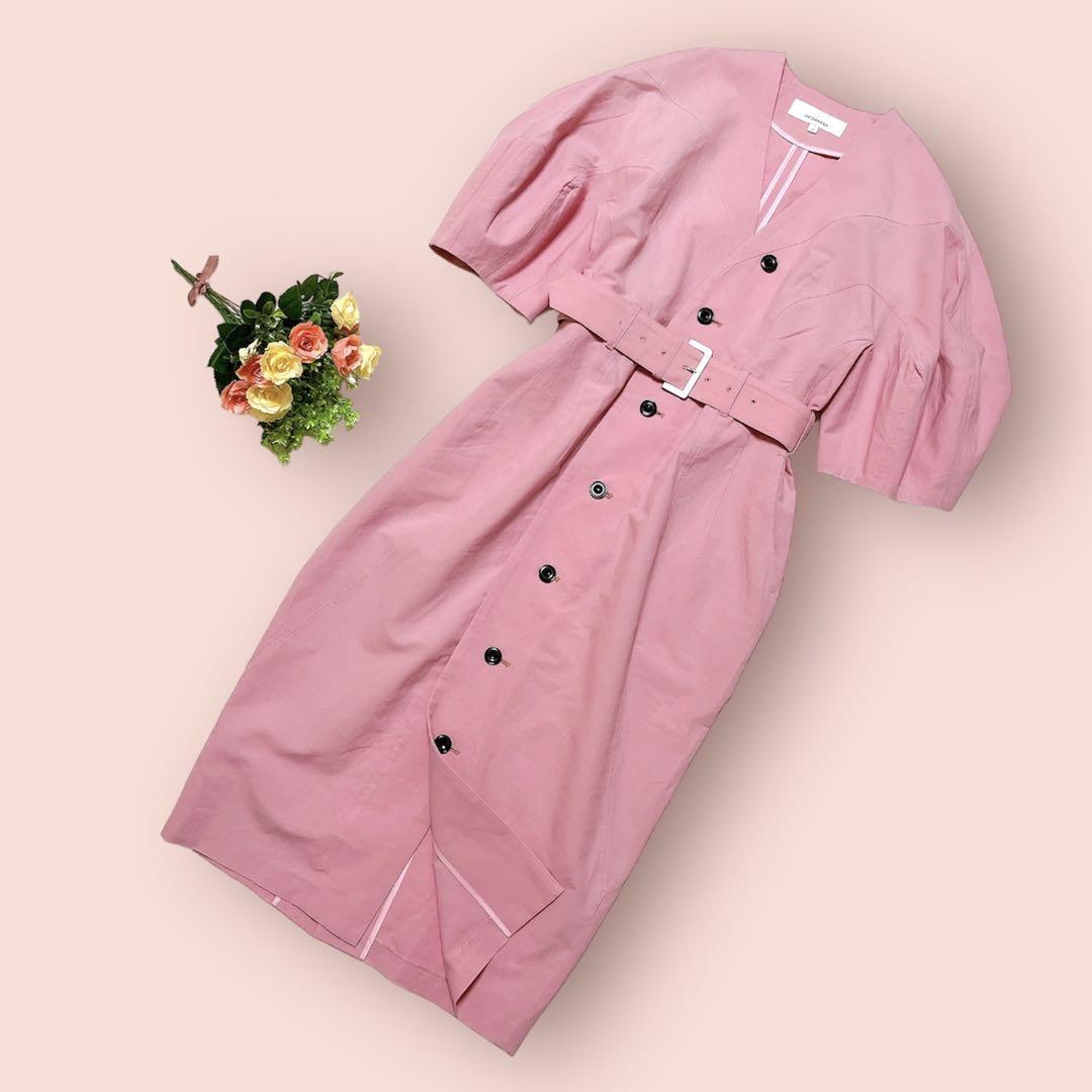 お目玉洋服激可愛い AKIRANAKA アキラナカ デザインワンピース ピンク