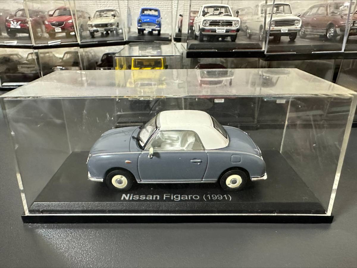 アシェット国産名車コレクション achette 1/43 Nissan figaro 1991 50の画像1