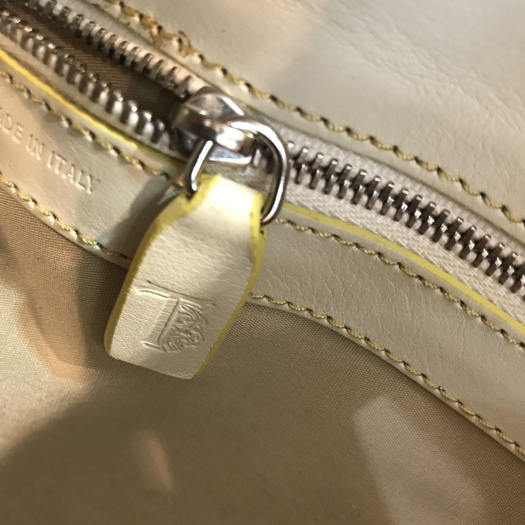 * beautiful goods *TOD\'S Tod's tote bag shoulder bag leather white 