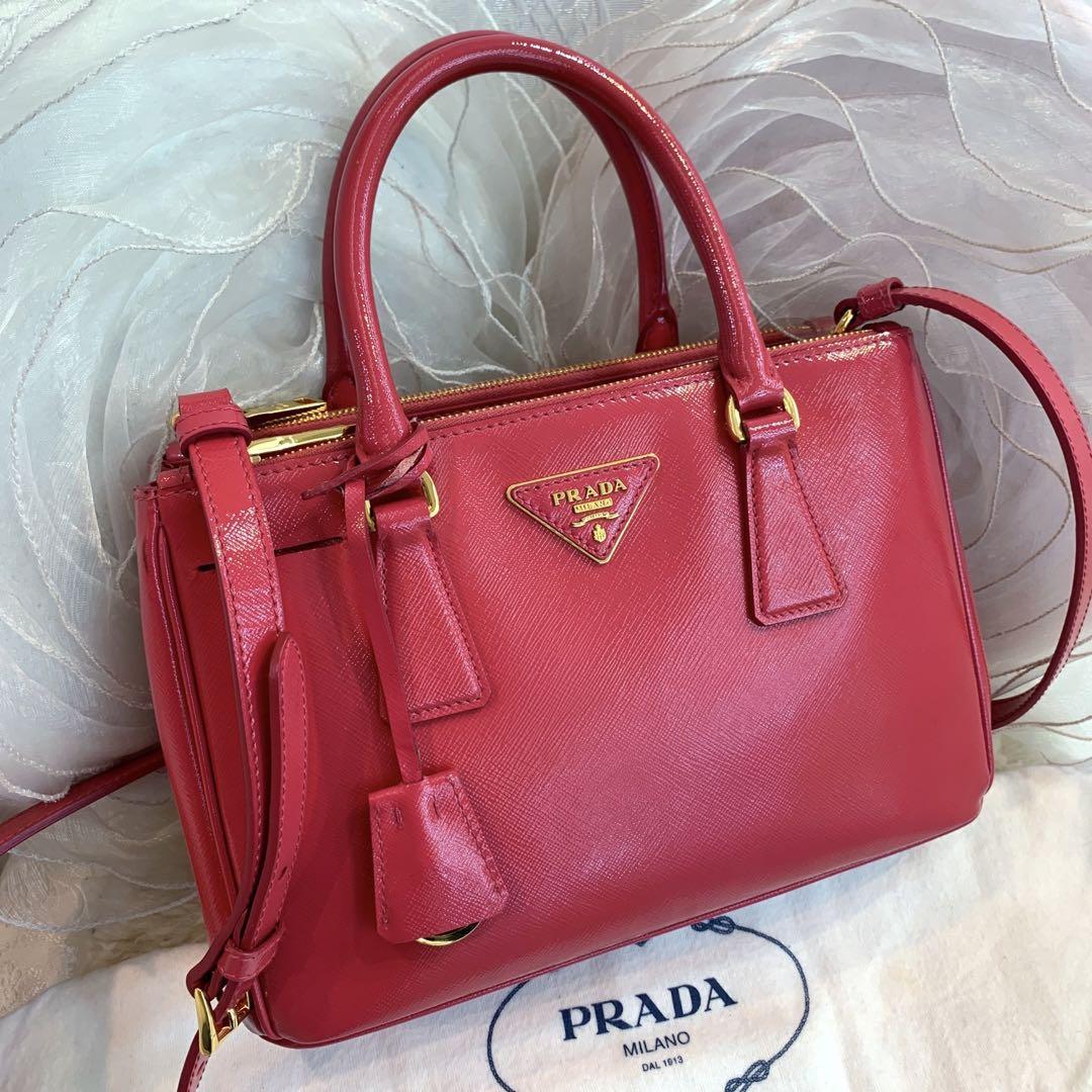 色々な ☆美品☆PRADA ピンク 2WAYショルダーバッグ サフィアーノ