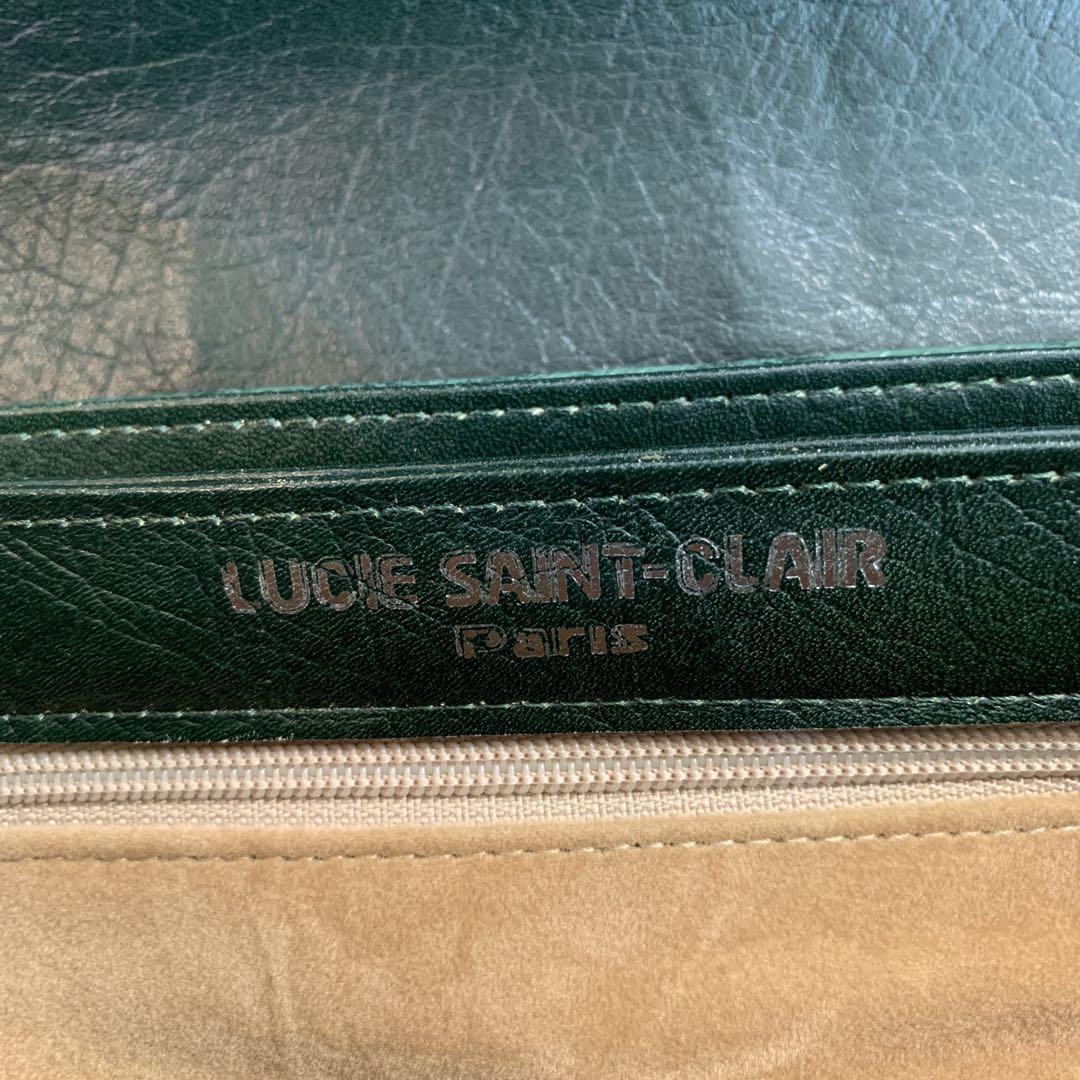 未使用 LUCIE SAINT-CLAIR オーストリッチ ショルダーバッグ 未使用 LUCIE SAINT-CLAIR オーストリッチ ショルダーバッグ