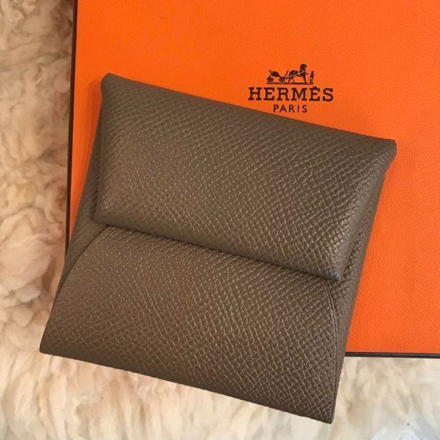 ☆美品☆HERMES バスティア コインケース エトゥープ C刻印 2018年