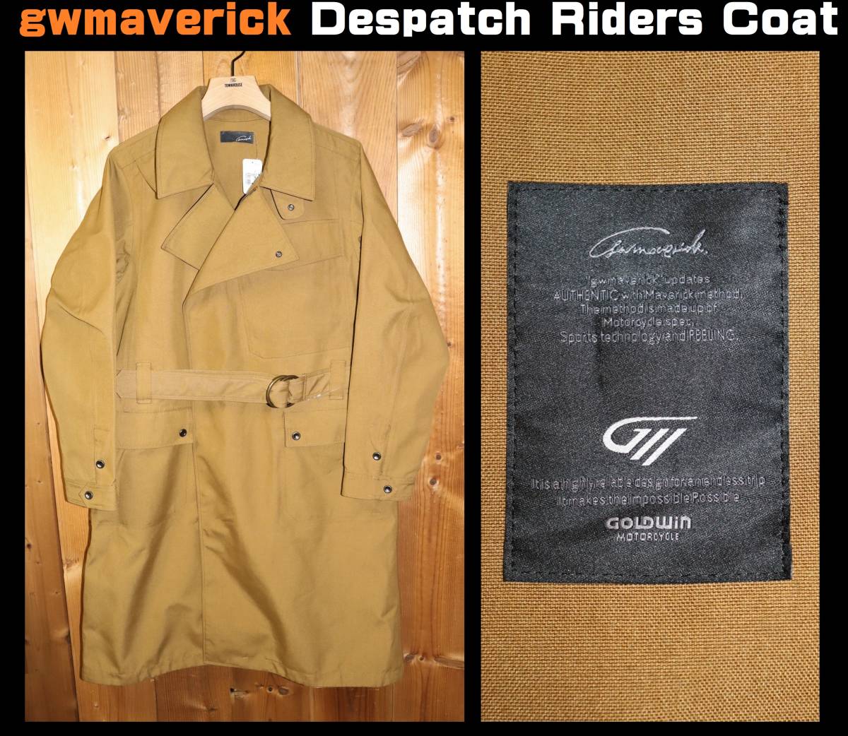 送料無料 即決【未使用】GOLDWIN MOTORCYCLE gwmaverick ★ Despatch Riders Coat (M) ★ ゴールドウイン ディスパッチライダースコート