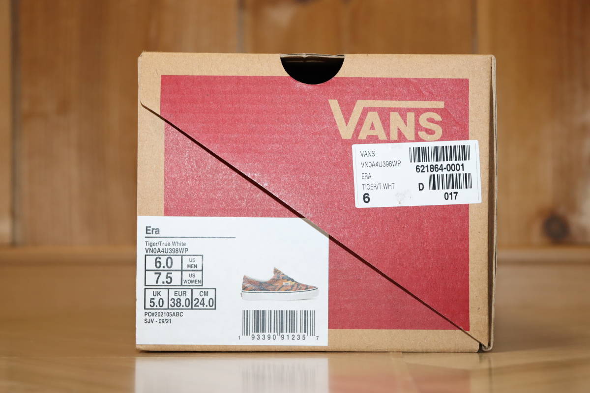 即決【未使用】USA企画 VANS ★ ERA TIGER (US6/24cm) ★ バンズ エラ タイガー 海外企画 箱付き_画像7