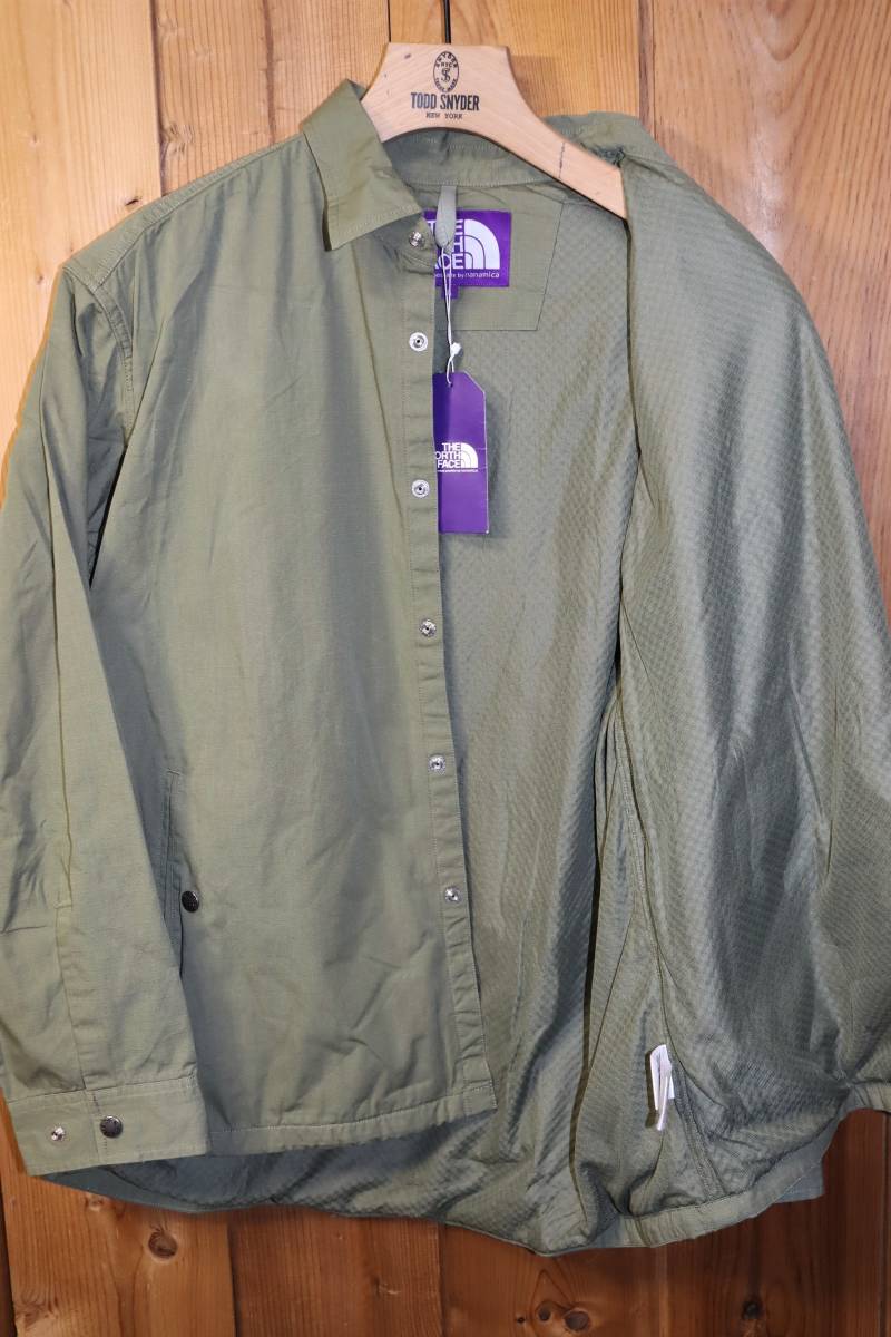 送料無料 【未使用】 THE NORTH FACE PURPLE LABEL(nanamica) ★ Ripstop Shirt Jacket (L)  ★ ノースフェイス NY2104N シャツジャケット