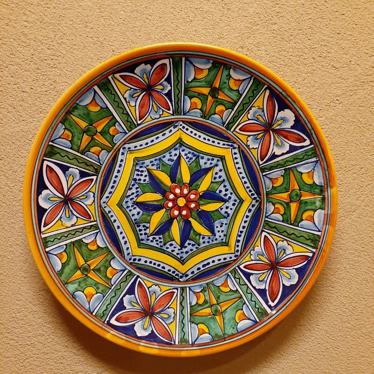  Dell -taDERUTA decoration plate ornament approximately 26cm×3.4cm