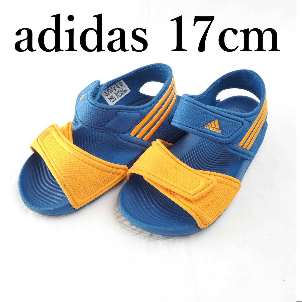 LK7307*adidas*アディダス*キッズサンダル*17cm*ブルー_画像1