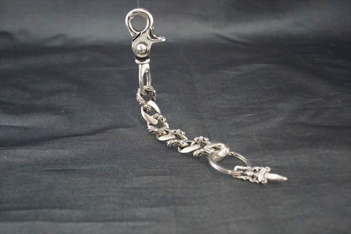 ◆ CHROME HEARTS / クロムハーツ 【 CLIP CHAIN FANCY 】ロングファンシーリンク クリップ キーリング インボイス現本付 136689_画像1