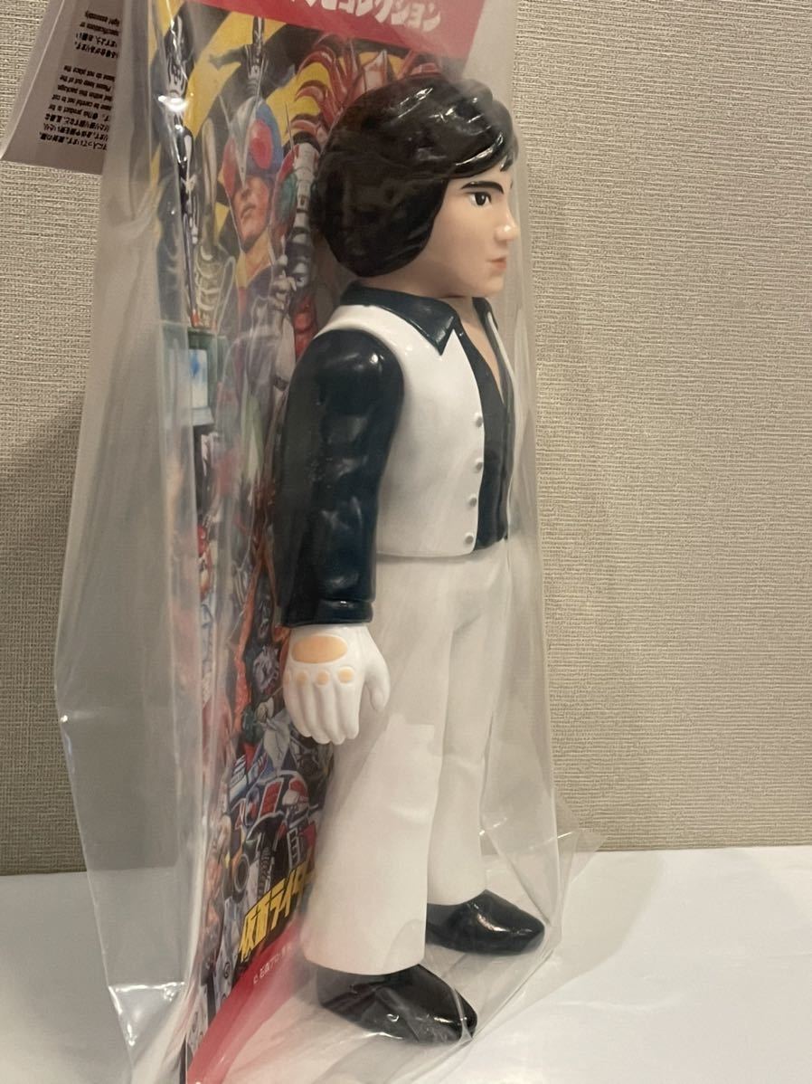 ットの】 東映レトロソフビ 風見志郎(青シャツ、白ベスト) 新品未開封