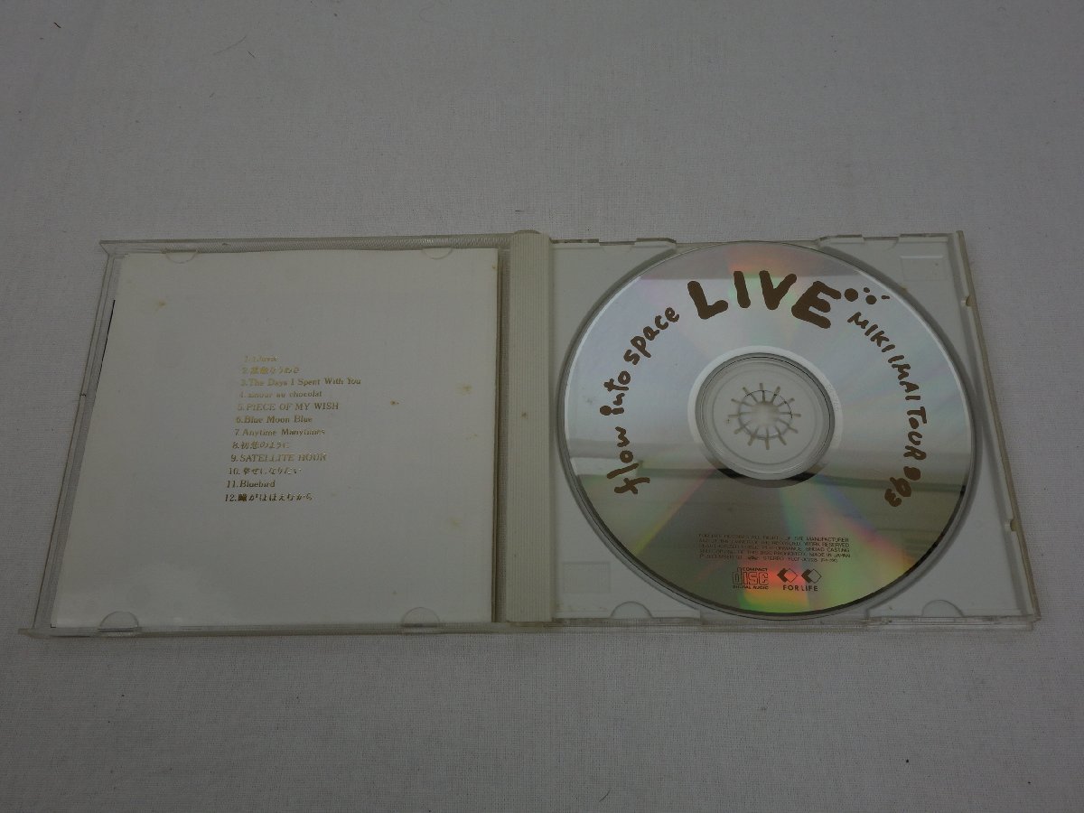 CD 今井美樹 flow into space LIVE MIKI IMAI TOUR'93 FLCF-30228の画像2