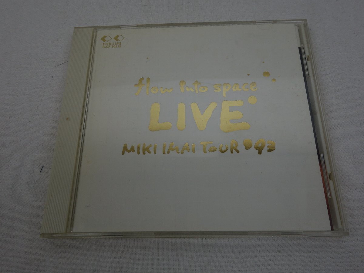 CD 今井美樹 flow into space LIVE MIKI IMAI TOUR'93 FLCF-30228の画像1