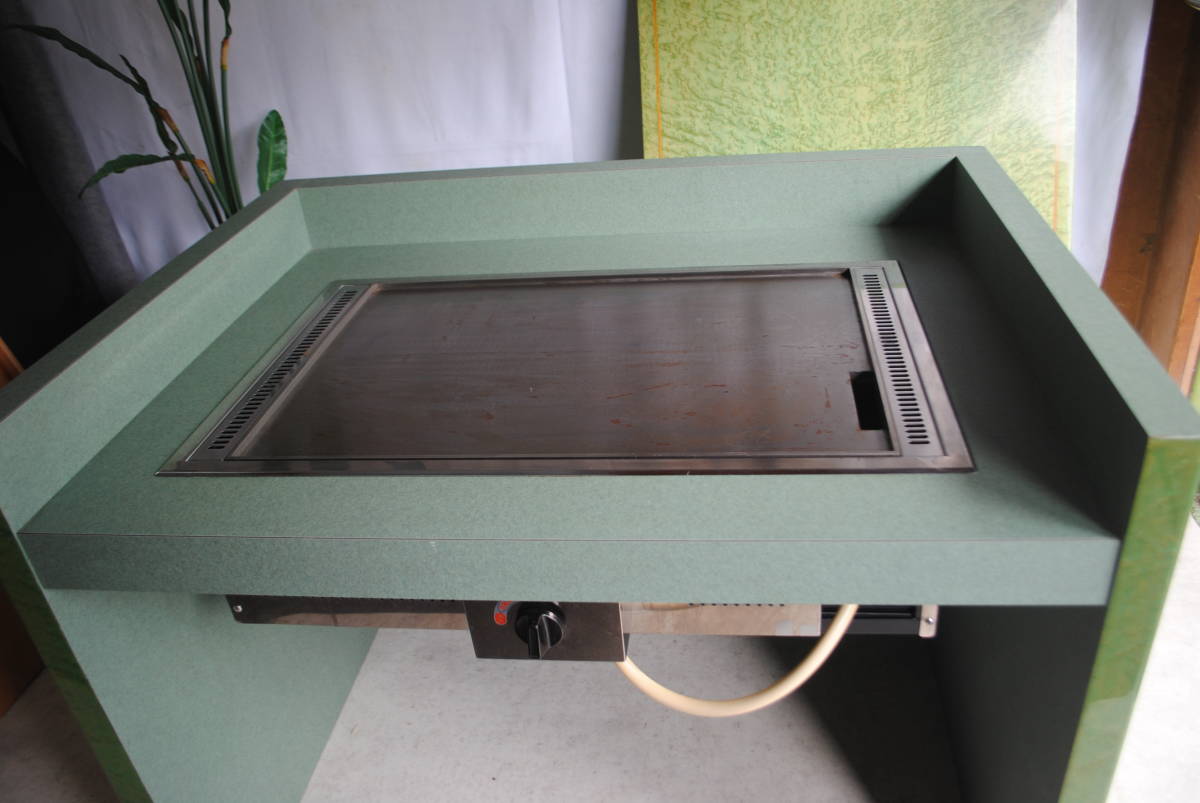 ぬ34【直接引取り対応*京都発】鉄板焼き器/カウンター/本格的/蓋付き
