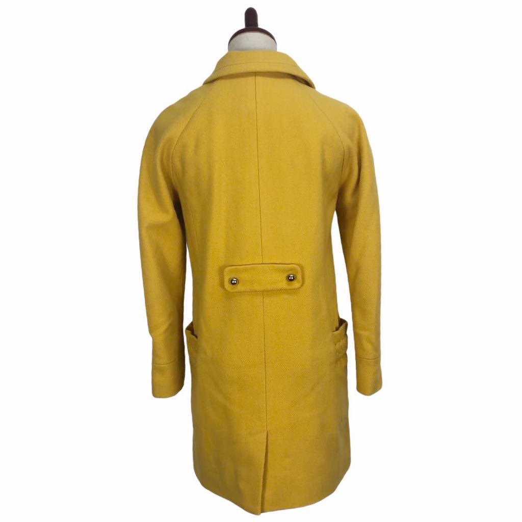 CHLOE Chloe lady's yellow long coat outer outer garment 12 inscription 