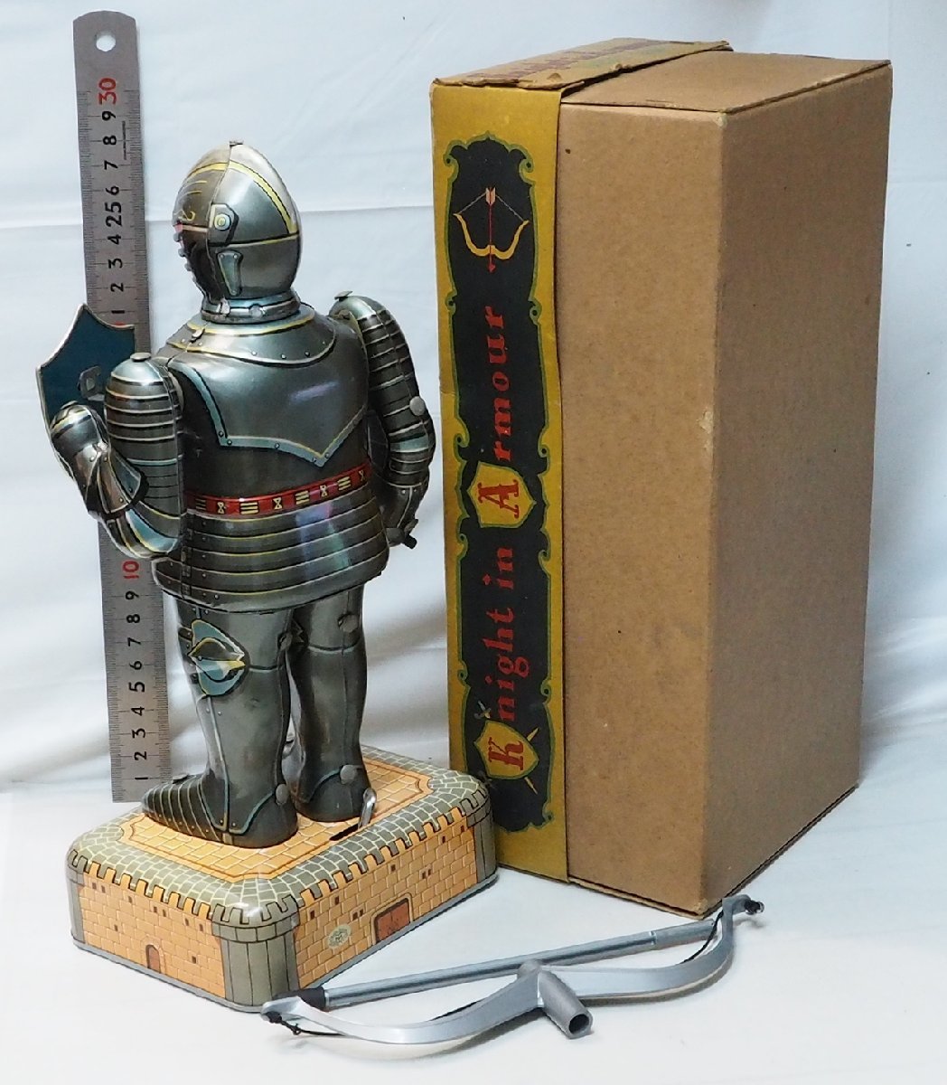 増田屋【Knight in Armour TARGET GAME ナイト イン アーマー ターゲット ゲーム】当時物ブリキTIN TOYマスダヤMODERN TOYS【箱付】0505の画像4