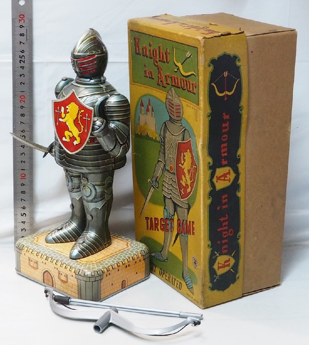  increase rice field shop [Knight in Armour TARGET GAME Night in armor - Target game ] that time thing tin plate TIN TOY Masudaya MODERN TOYS[ box attaching ]0505