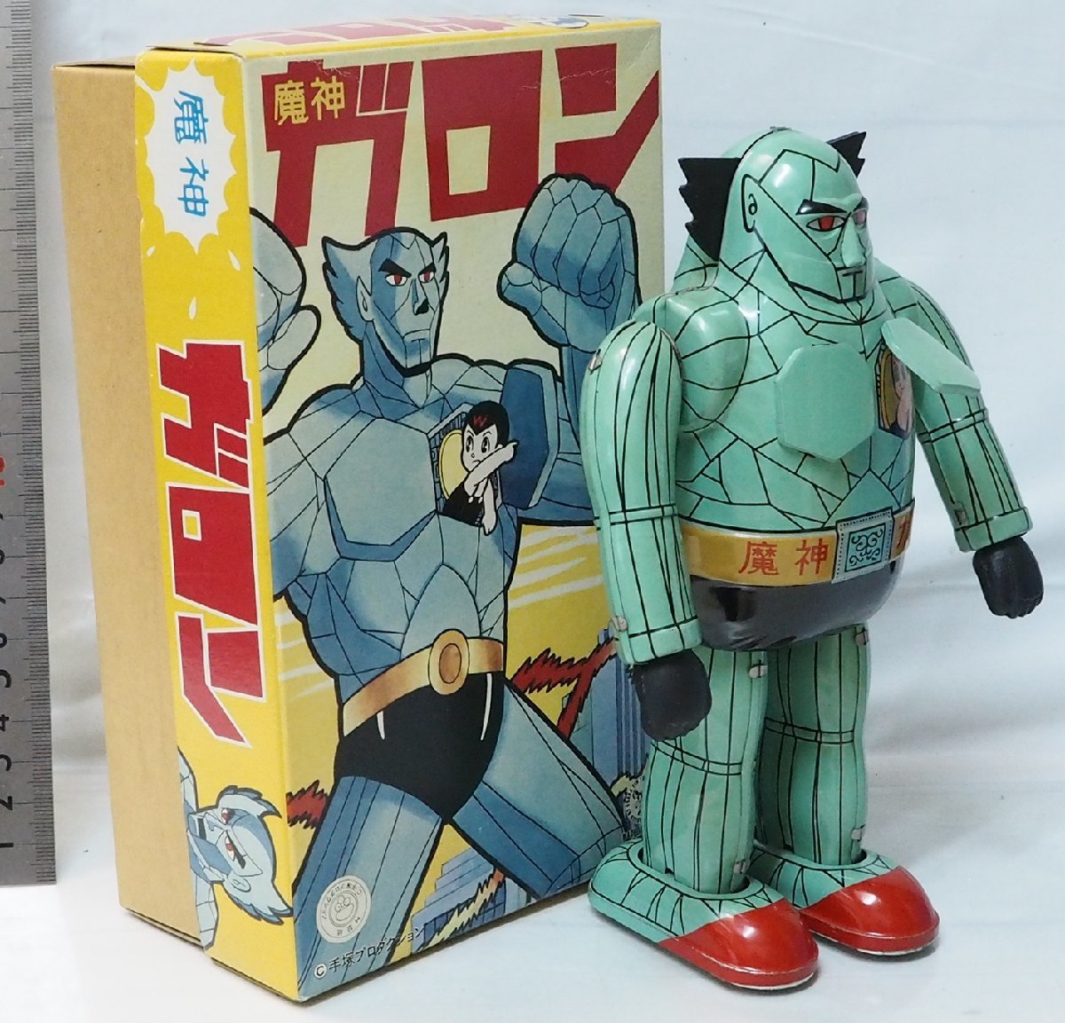 大阪ブリキ【魔人ガロン】限定 復刻ブリキ ゼンマイ歩行 TIN TOY【箱付-