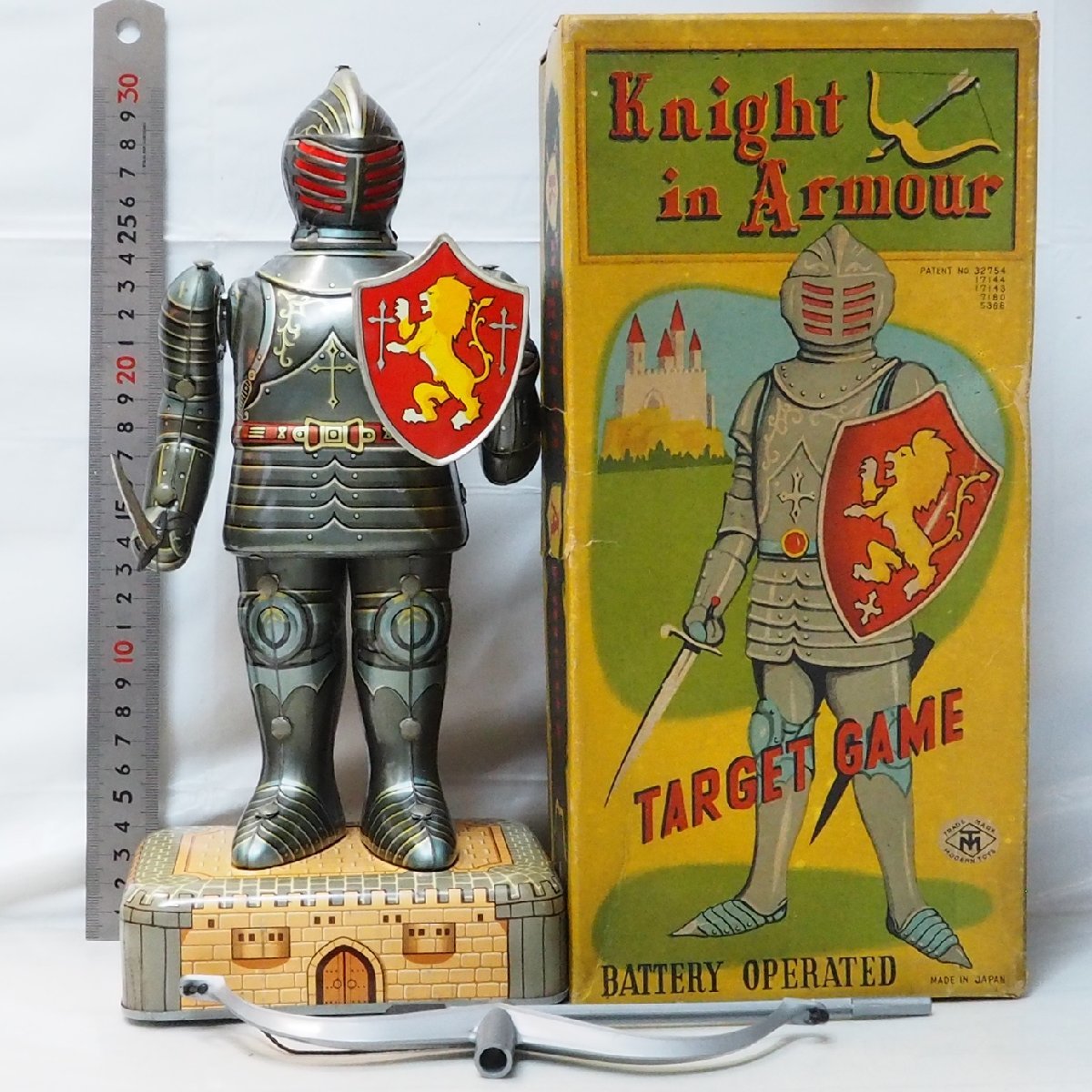  increase rice field shop [Knight in Armour TARGET GAME Night in armor - Target game ] that time thing tin plate TIN TOY Masudaya MODERN TOYS[ box attaching ]0505