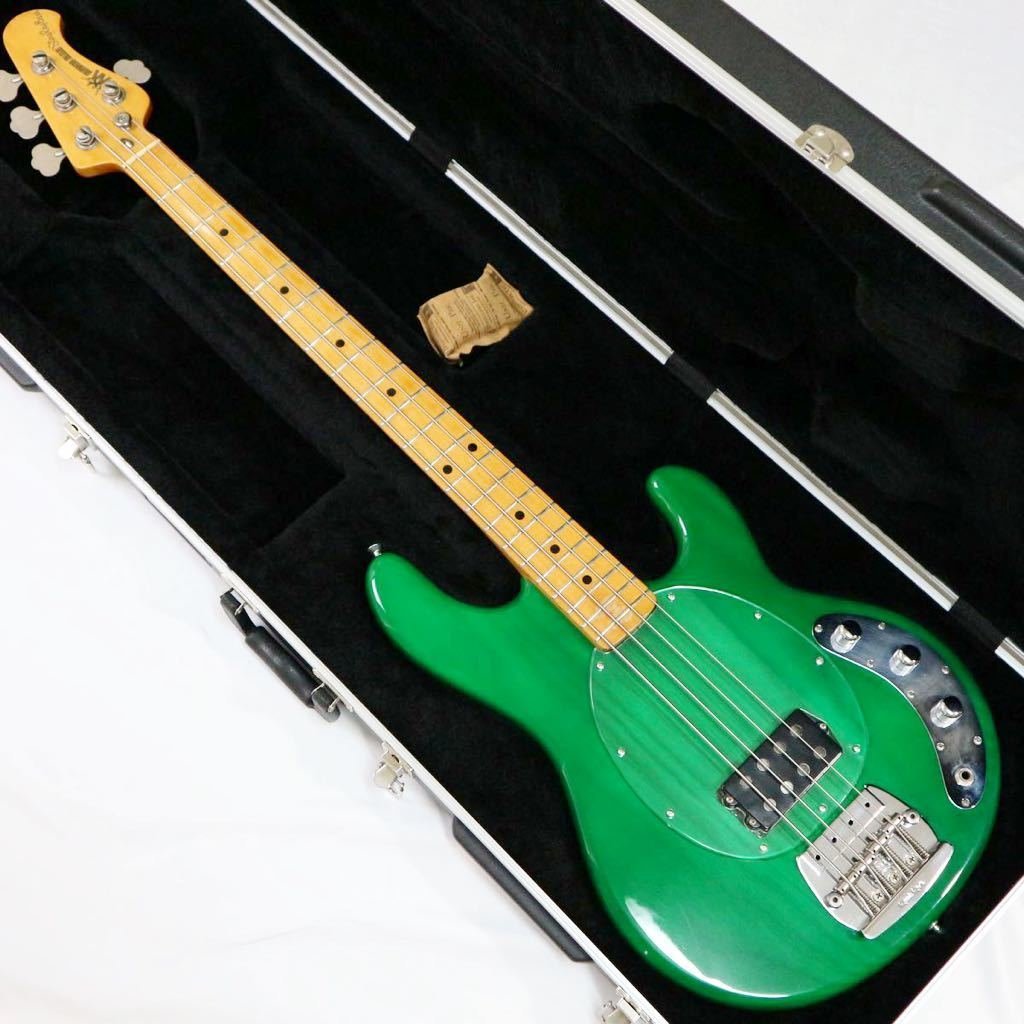 [* rare * excellent level *]Musicman StingRay Pre see-through Green Ernieballp rare - knee vintage Vintage electric bass music 