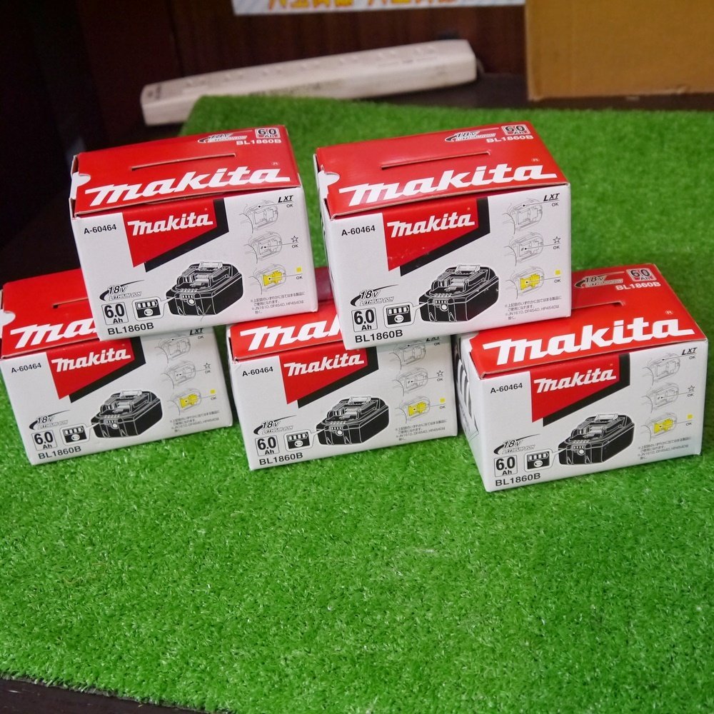 ☆5個セット 送料無料 新品 未使用 makita【マキタ BL1860B 18V 6.0Ah ...