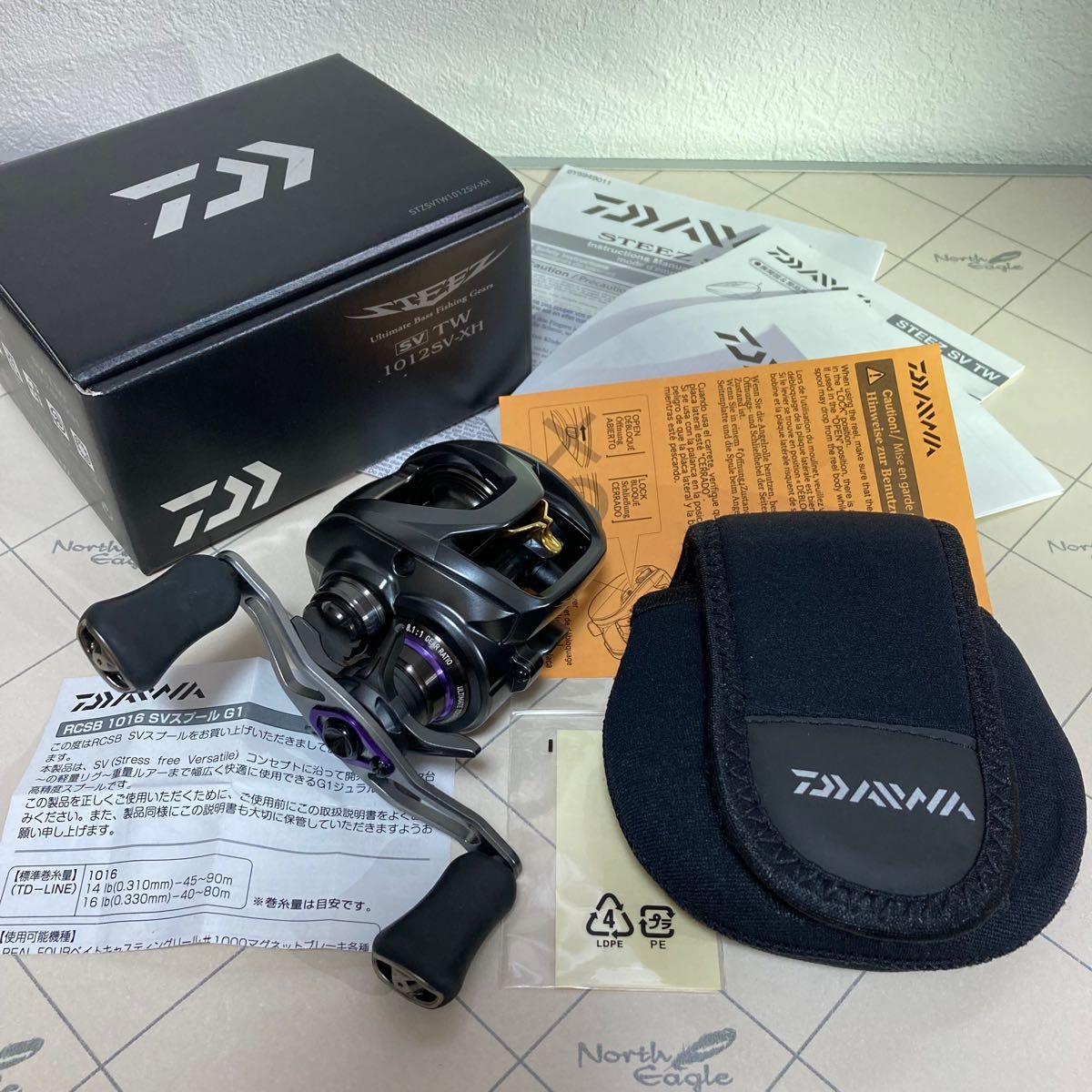 ダイワ/16スティーズ SV TW 1012SV-XH 右巻き ギヤ比8.1 自重160g (1016スプール に交換済)