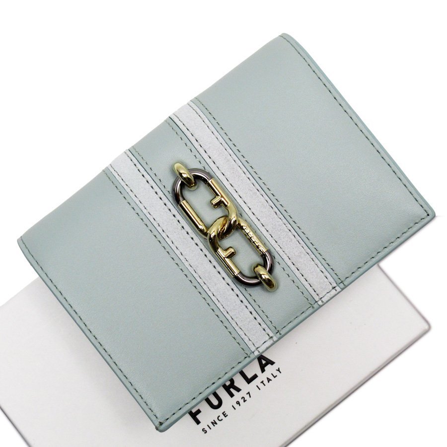 フルラ Furla 三つ折り財布 レザー グリーン t18638a