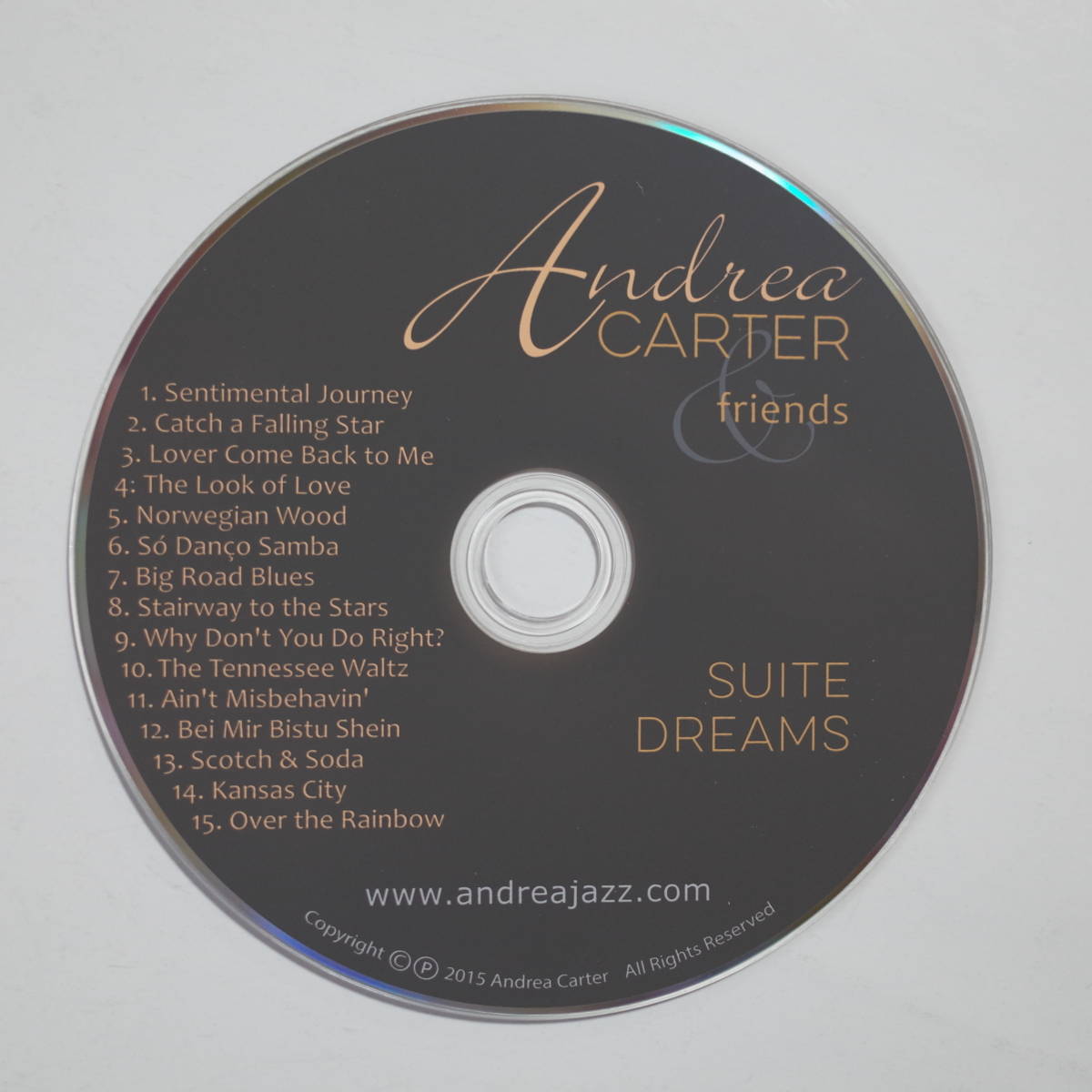 ●Andrea Carter●《Suite Dreams》●スタンダード満載『Sentimental Joiurney』『The Look of Love』『Over the Rainbow』他収録●輸入盤_画像2