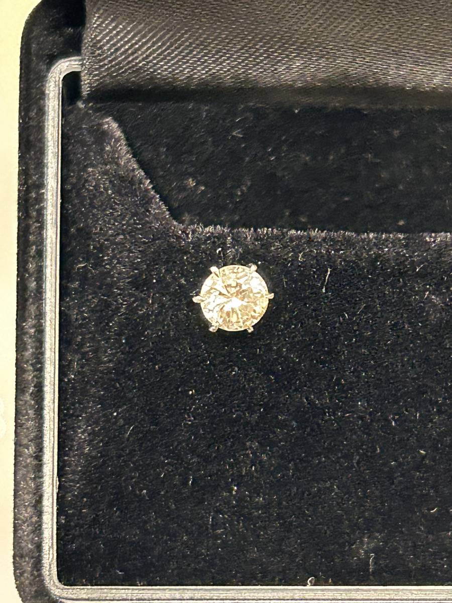 ☆値下げ☆大粒天然ダイヤピアス pt900 1点 ダイヤ0.554ct 宝石鑑定書