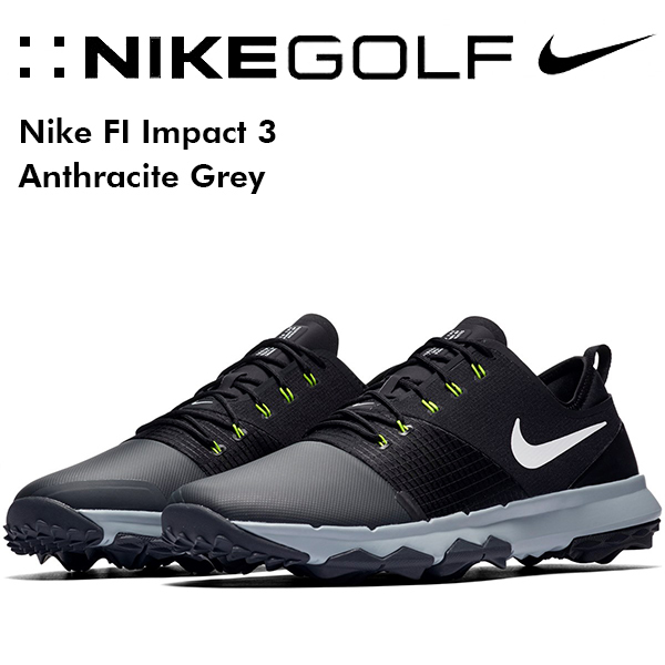 28.5cm Nike FI Impact 3 Anthracite Grey ナイキ　FI インパクト3　アスレチックグレー　ゴルフシューズ_画像1