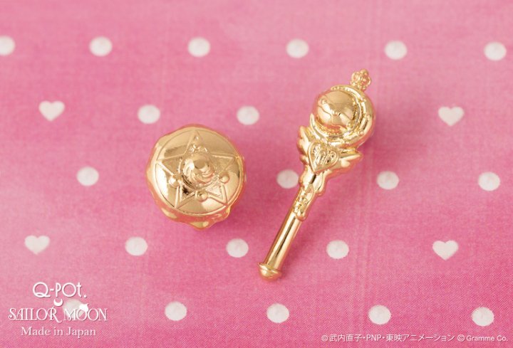  birth 30 anniversary Dream collaboration no. 8.[ unused ]Q-pot. × Sailor Moon meru tea memory z toy box earrings 2022 collaboration 