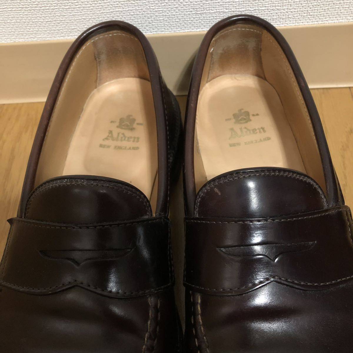 ALDEN 99162 コードバン #8 ローファー 9Dシューツリー付き