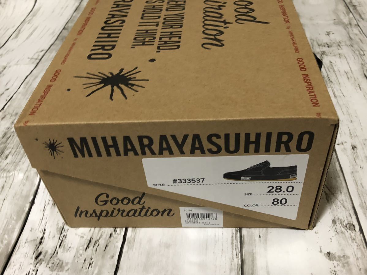 【新品】ミハラヤスヒロ GU 28cm スニーカー ブラック 黒 MIHARA YASUHIRO モード カジュアル 靴 シューズ_画像2