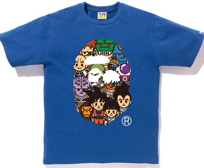 【中古】 ape TEE Z BALL DRAGON X BAPE ドラゴンボール 110 KIDS Tシャツ 半袖Tシャツ