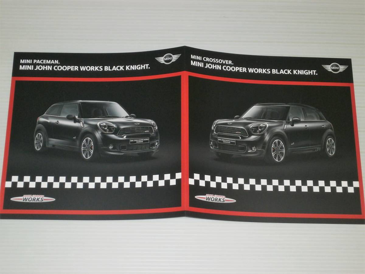 [ catalog only ] Mini special edition crossover / pace man John * Cooper * Works black Night R60/R61 2014.4