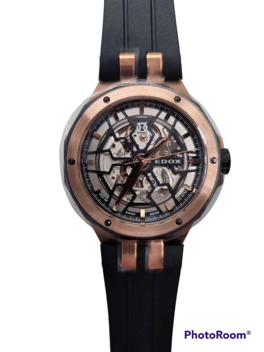 超美品】EDOX エドックス デルフィン メカノ 自動巻き メンズ 腕時計