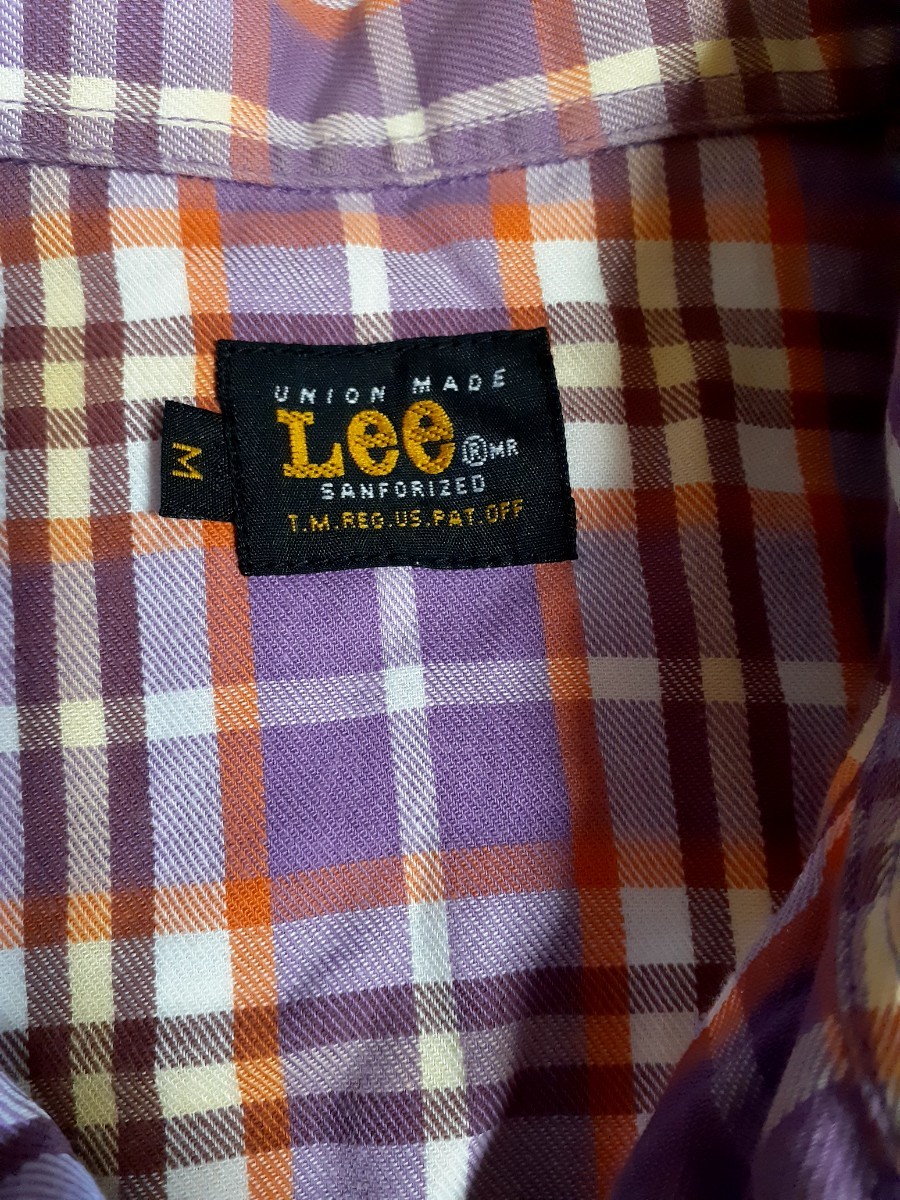 Lee　ウエスタンシャツ　チェックシャツ　M_画像5