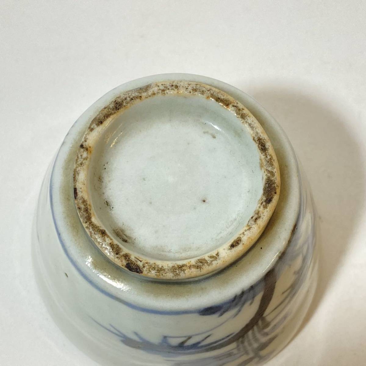 送料無料即決】 古伊万里 蕎麦猪口 そば猪口 染付 江戸 時代 送料無料即決】 古伊万里 蕎麦猪口 そば猪口 染付 江戸 時代