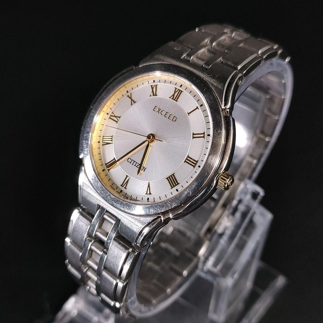 極美品【稼働品】CITIZEN　シチズン　エクシード　シルバー　ゴールド　メンズ_画像1