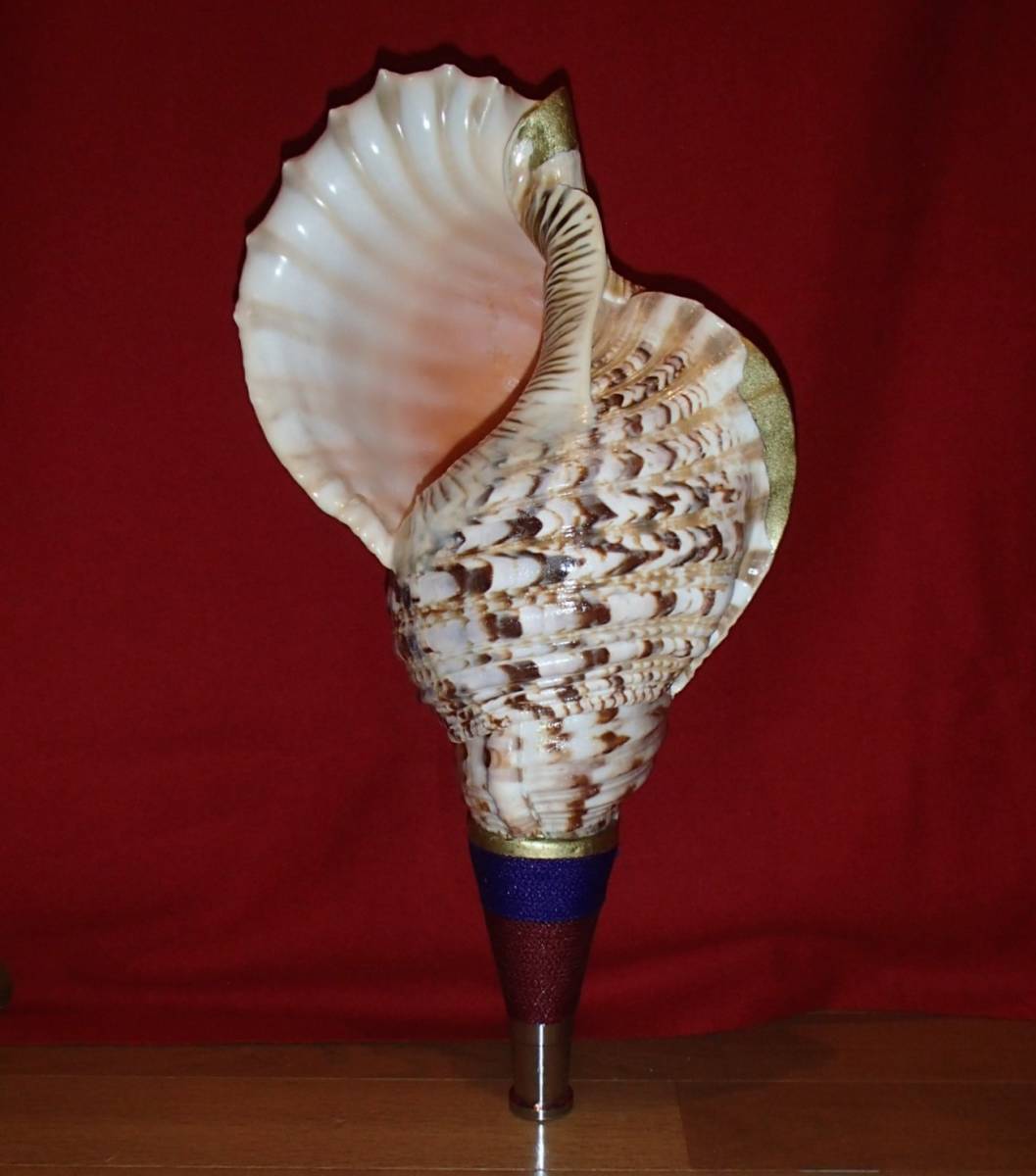 ほら貝、ホラ貝、法螺貝、42.1cm、1910g、手作り品、未使用です