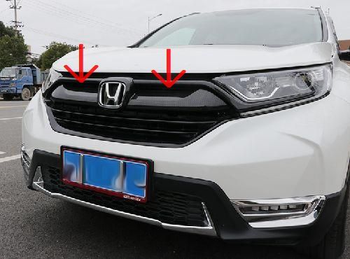 CR-V CRV RT系 RW系 RT5 RT6 RW1 RW2 フロント グリル ガーニッシュ カーボンカラー 外装 ドレスアップ カスタム パーツ アクセサリー_画像3