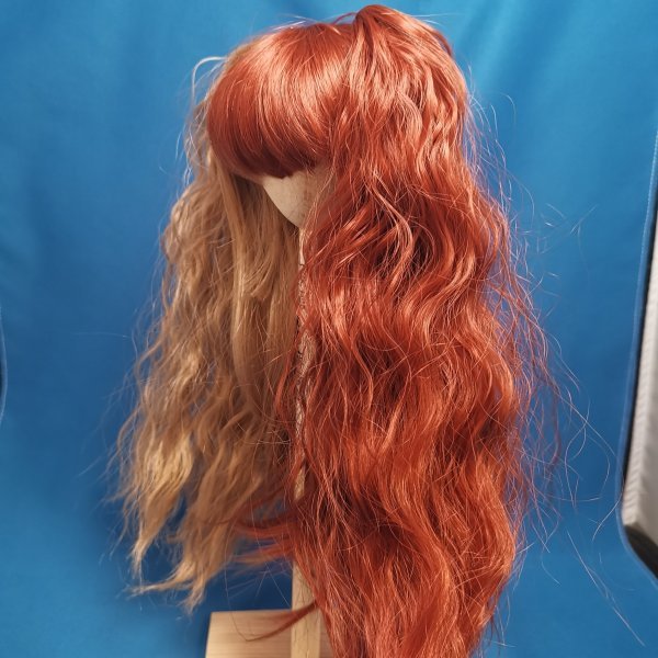  голова . примерно 22cm кукла для парик 9 дюймовый двухцветный tail парик [ парик только ] женщина девочка девушка кукла DOLLCE