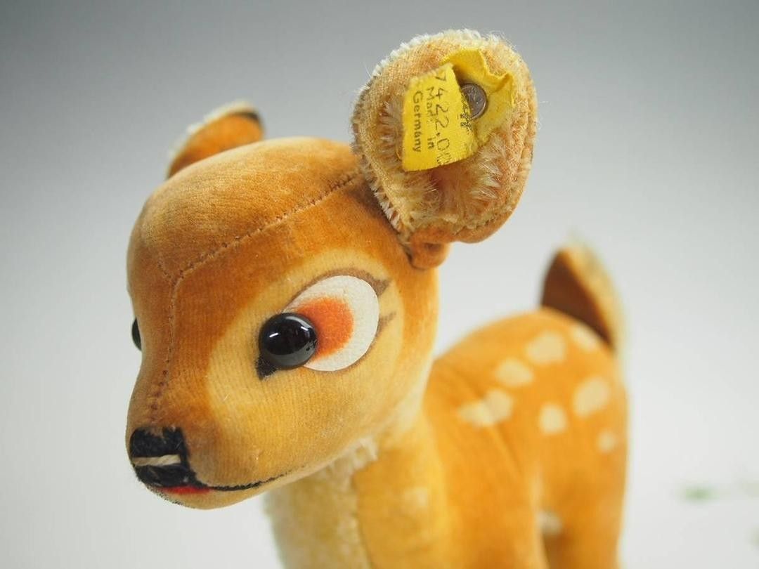 シュタイフ Bambi Deer 22cm ディズニー バンビ 子鹿 Steiff アンティーク ビンテージ　ぬいぐるみ