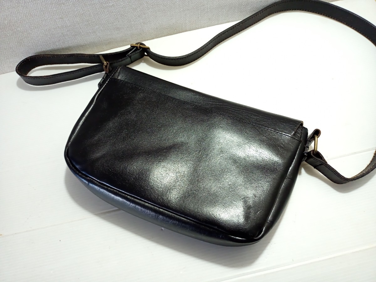 niko and original leather shoulder bag black color 