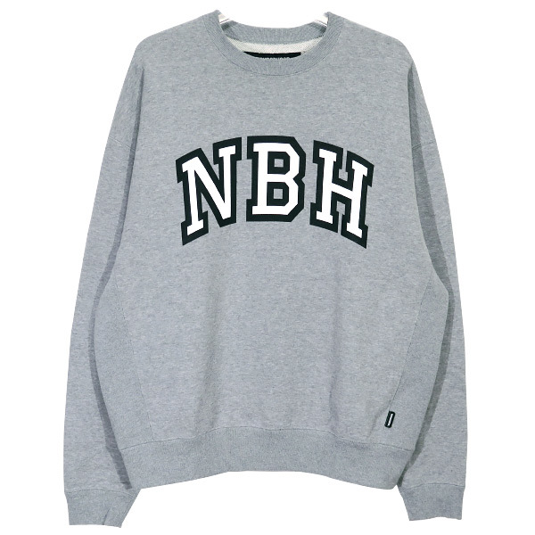 NEIGHBORHOOD ネイバーフッド 22AW COLLEGE-S CREWNECK LS.CO 222TPNH-CSM01 クルーネック スウェット ロングスリーブ グレー_画像1