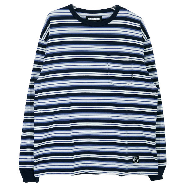 海外 正規品】 Tシャツ ロングスリーブ ボーダー 221FPNH-CSM01 TEE LS