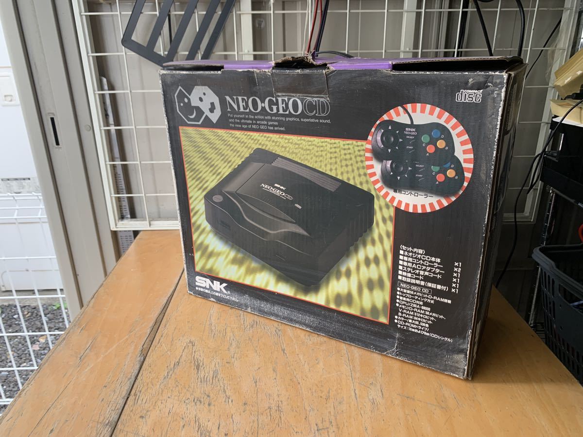 【未使用保管品】USED SNK エスエヌケイ NEOGEO CD NEOGEOCD ネオジオCD NGCD CD-T01 家庭用ゲーム機 本体 セット