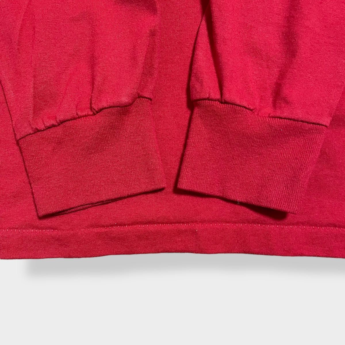 【DUKE】90s USA製 ロンt 長袖Tシャツ ロングTシャツ 消防士 袖ロゴ 野球 MLB ワッペン シングルステッチ 古着